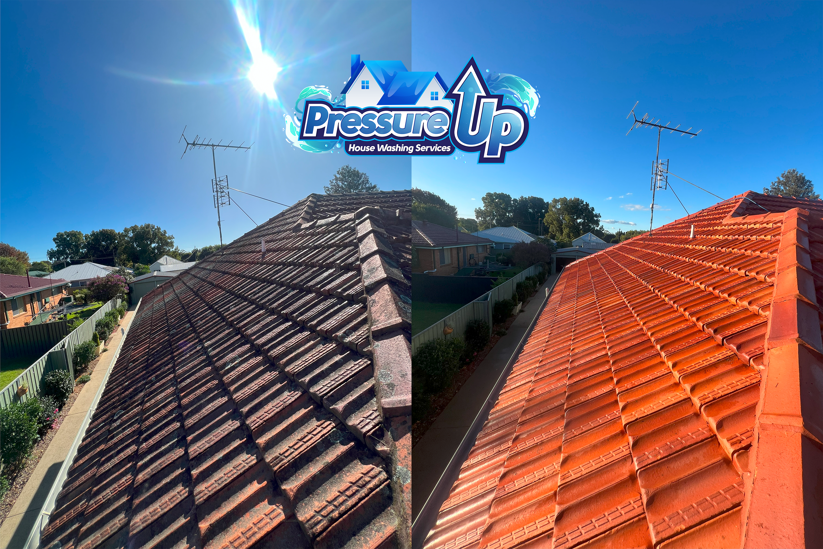 Shocking Roof Cleaning in Newtown, Toowoomba